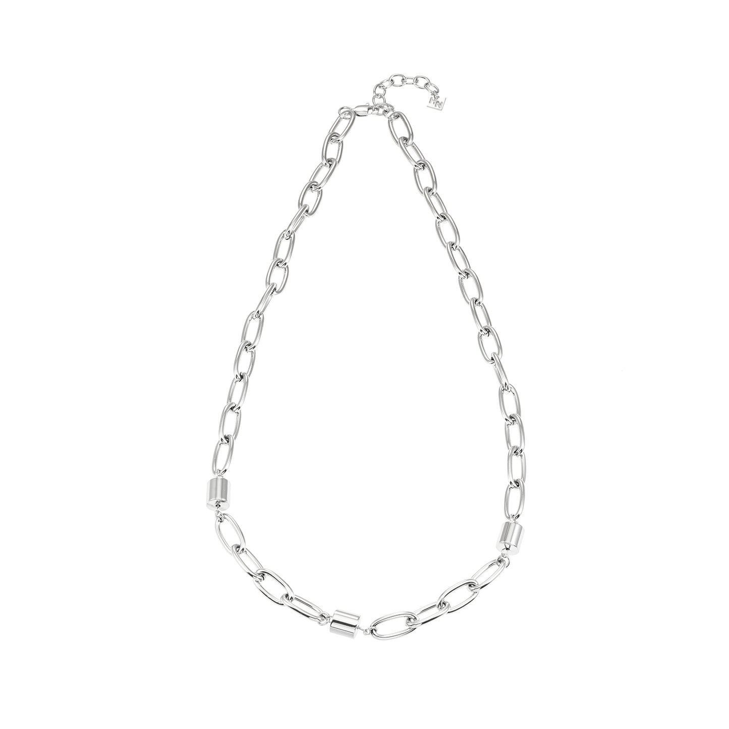 AKELLO SILVER (White Gold): Silver Power Chain for Men