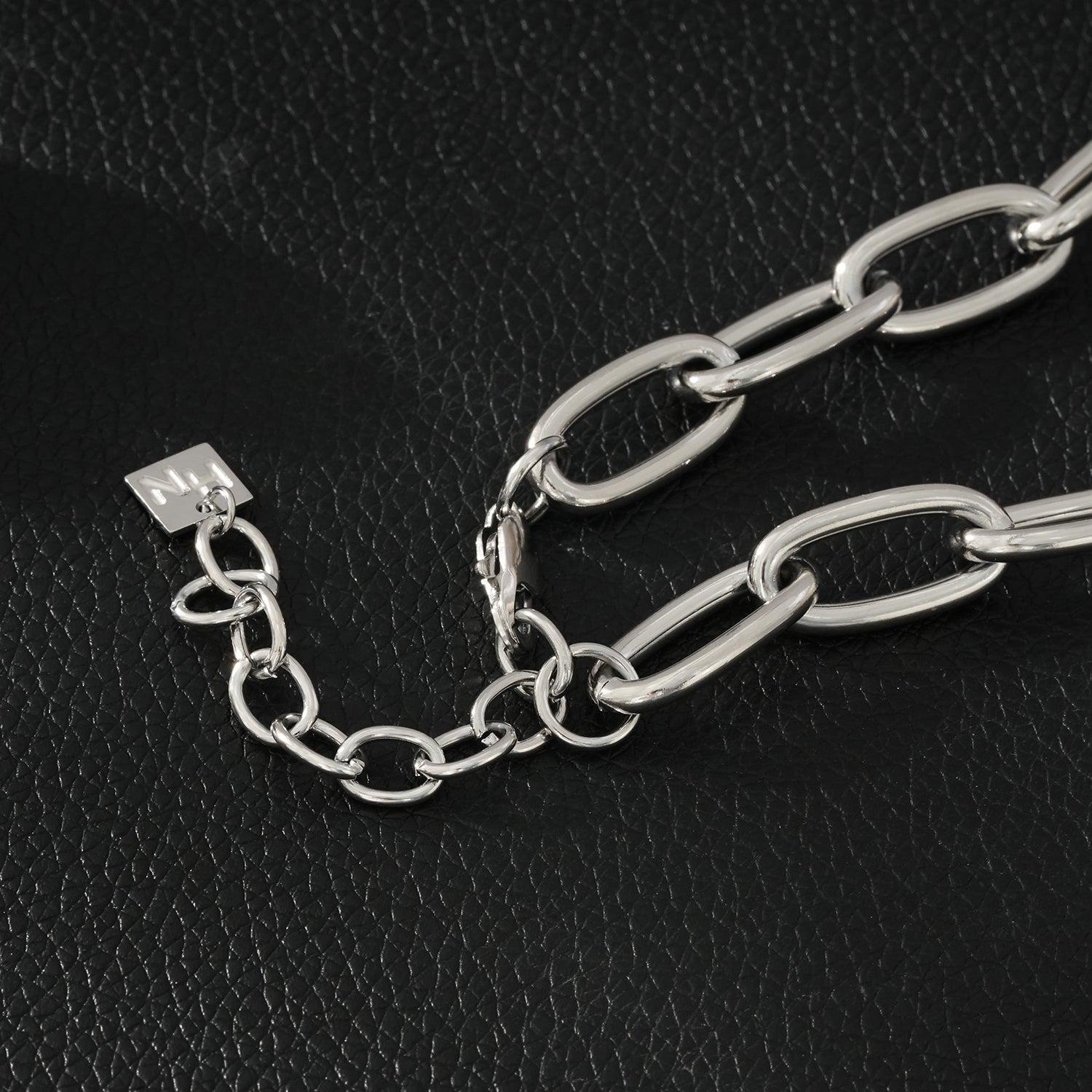 AKELLO SILVER (White Gold): Silver Power Chain for Men