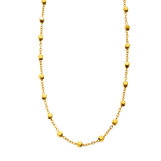 Style: AUREOLE 8743: Essential Daily Chain with Delicate Square Beads