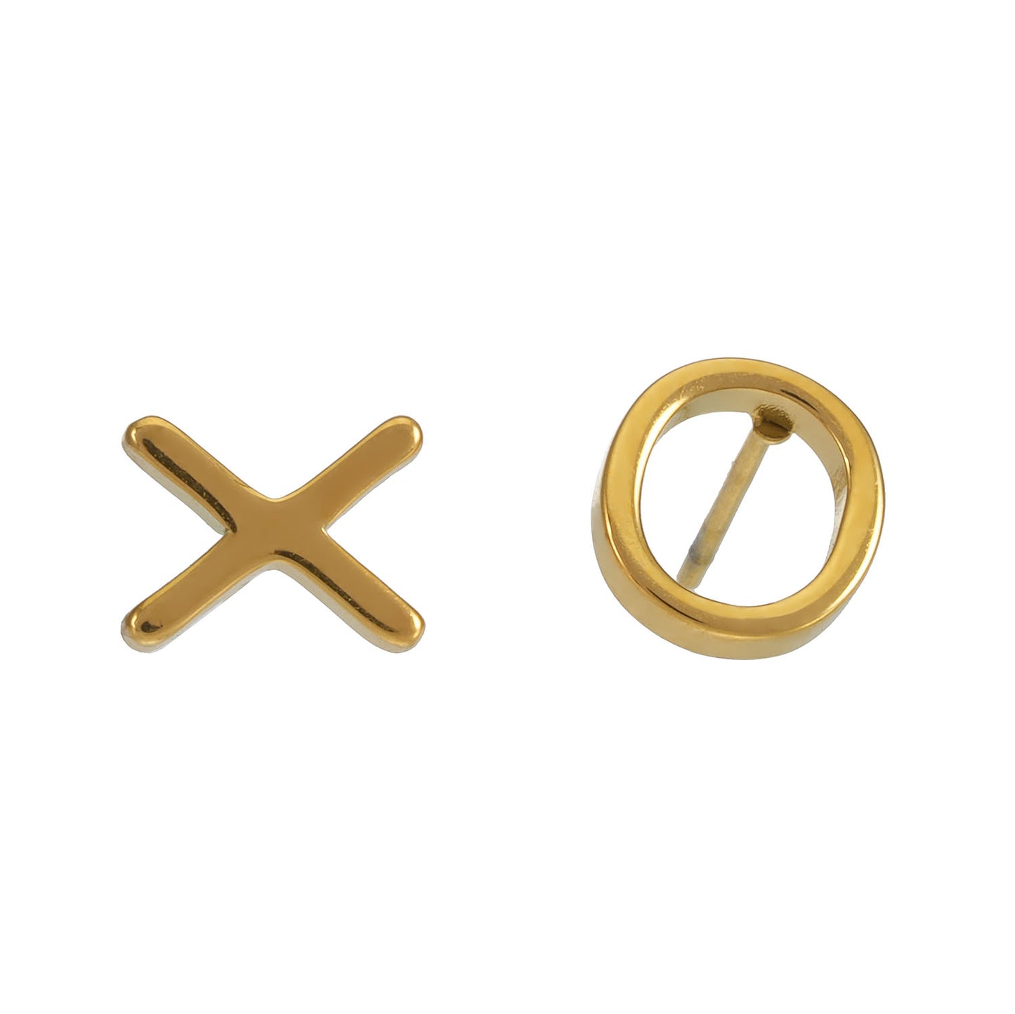 OX Gold: Hugs & Sparkle Stud Earrings