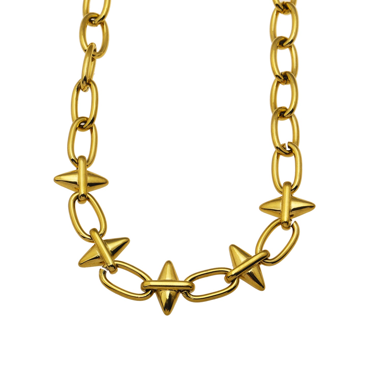 hackney-nine | Style ELLINOR533308: Industrial Chic Diamond Driblet Statement Chain