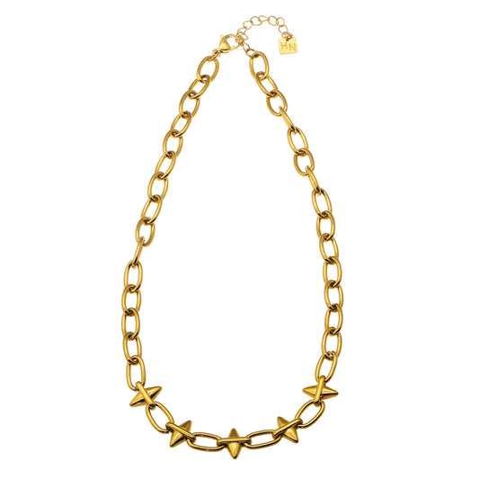 hackney-nine | Style ELLINOR533308: Industrial Chic Diamond Driblet Statement Chain