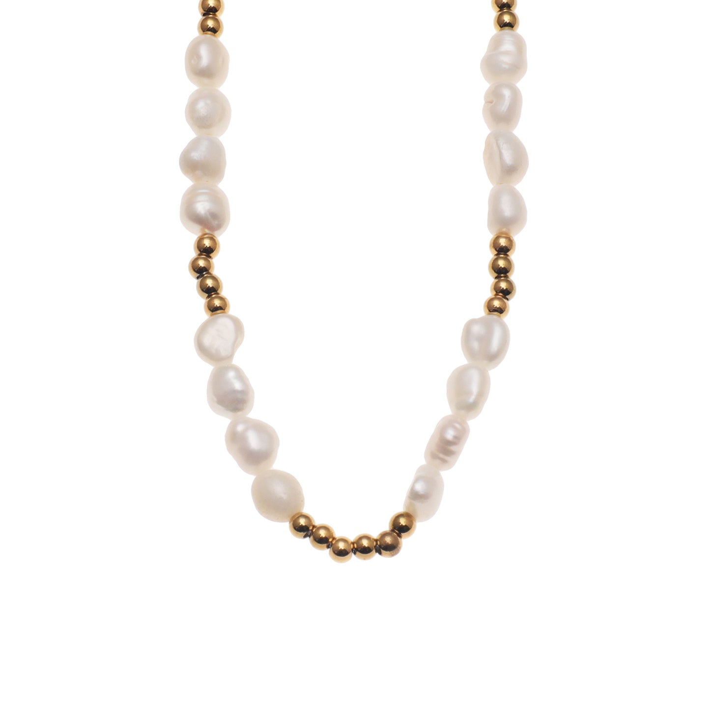 HELGA: Strands of Beauty - Mixed Ball-Beads and Pearls Necklace