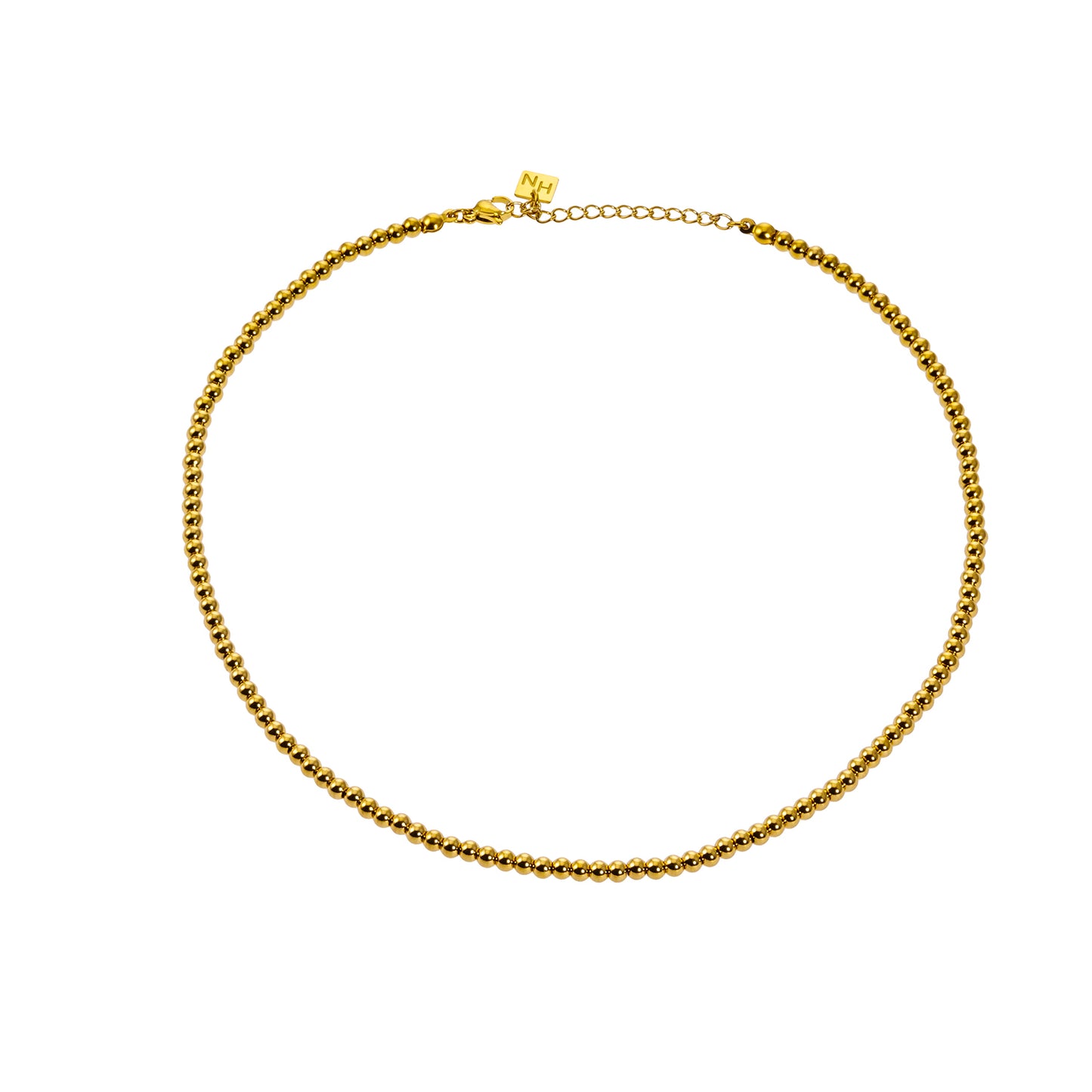 Style RIKKO 4322: Ball-Beads Contemporary Chain Necklace.