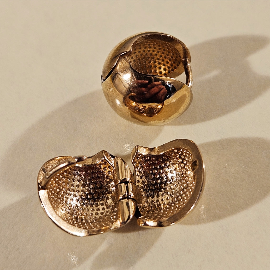 SARINA: Contemporary Ball-Bead Stud Earrings