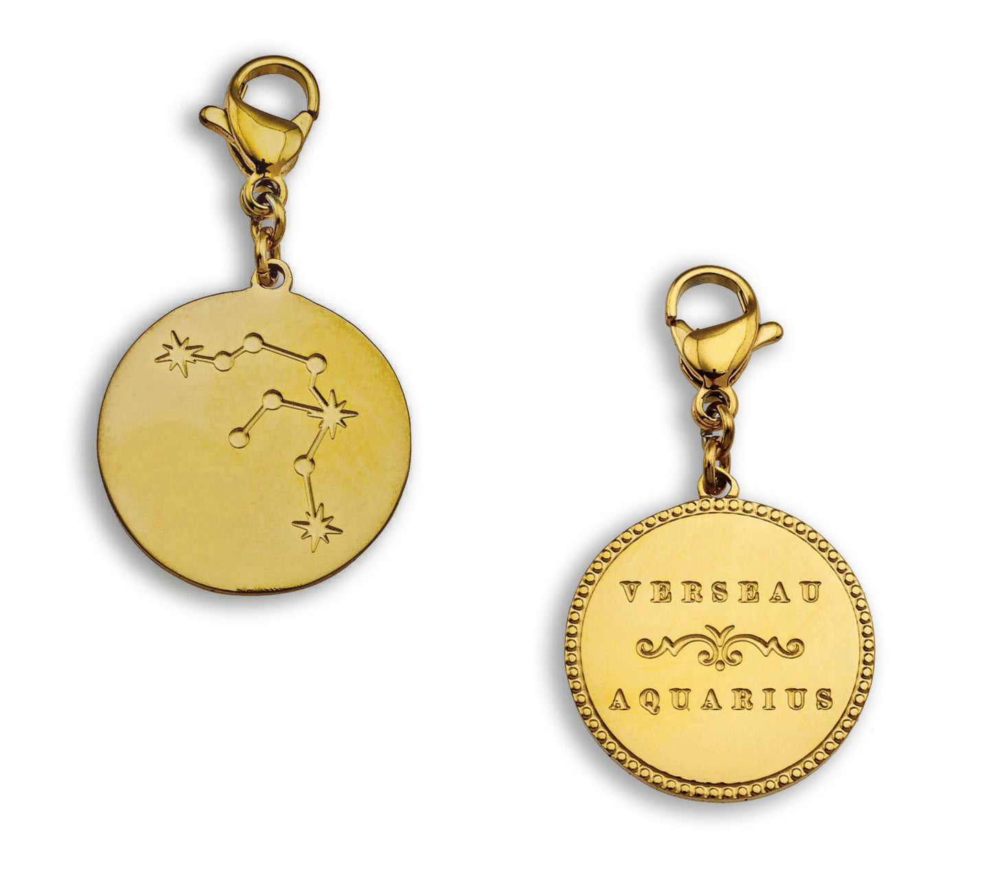 ZODIAC CONSTELLATION Double Sided Charm