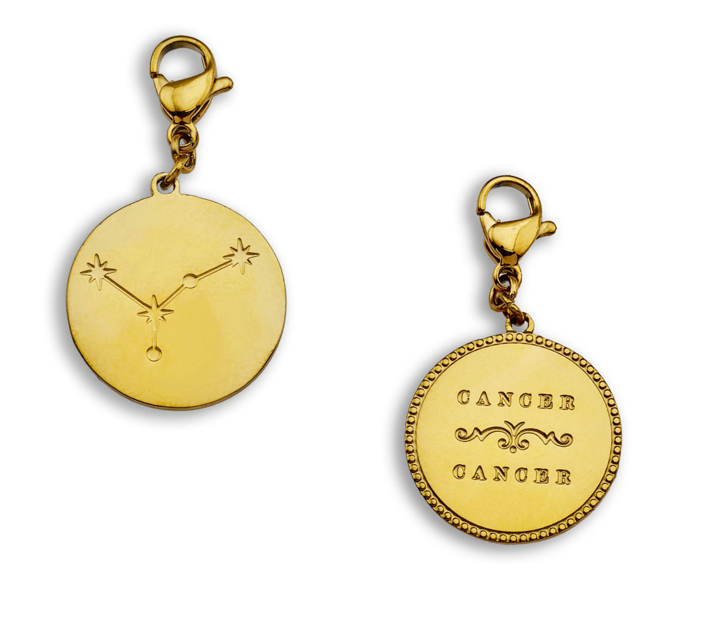 ZODIAC CONSTELLATION Double Sided Charm