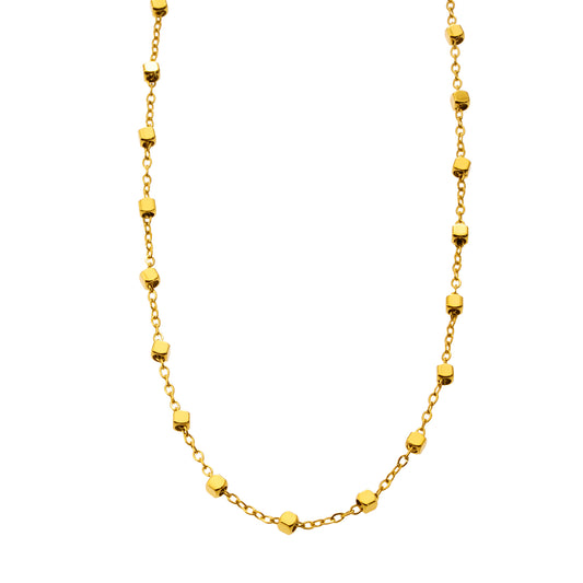 Style: AUREOLE 8743: Essential Daily Chain with Delicate Square Beads