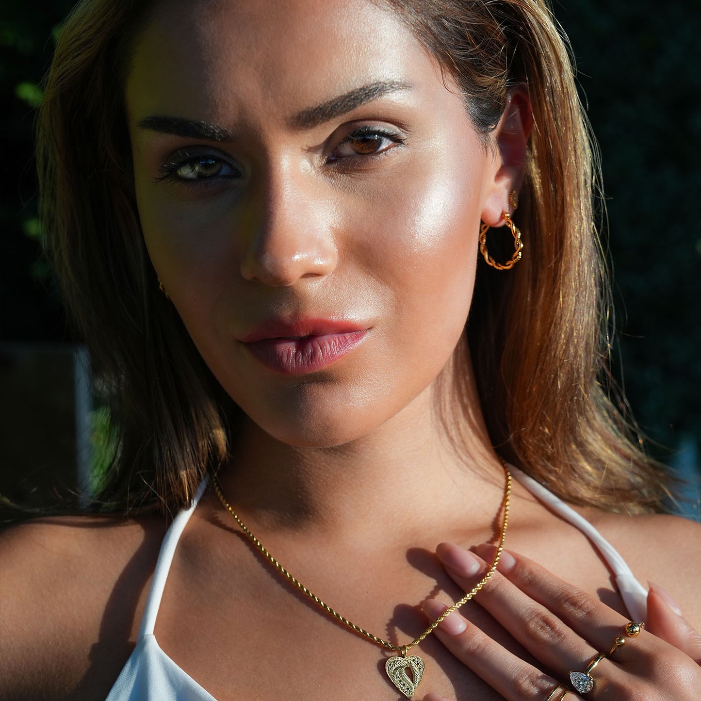 Style BARBARA: Contrast Textured Twisted Rope Hoop Earrings