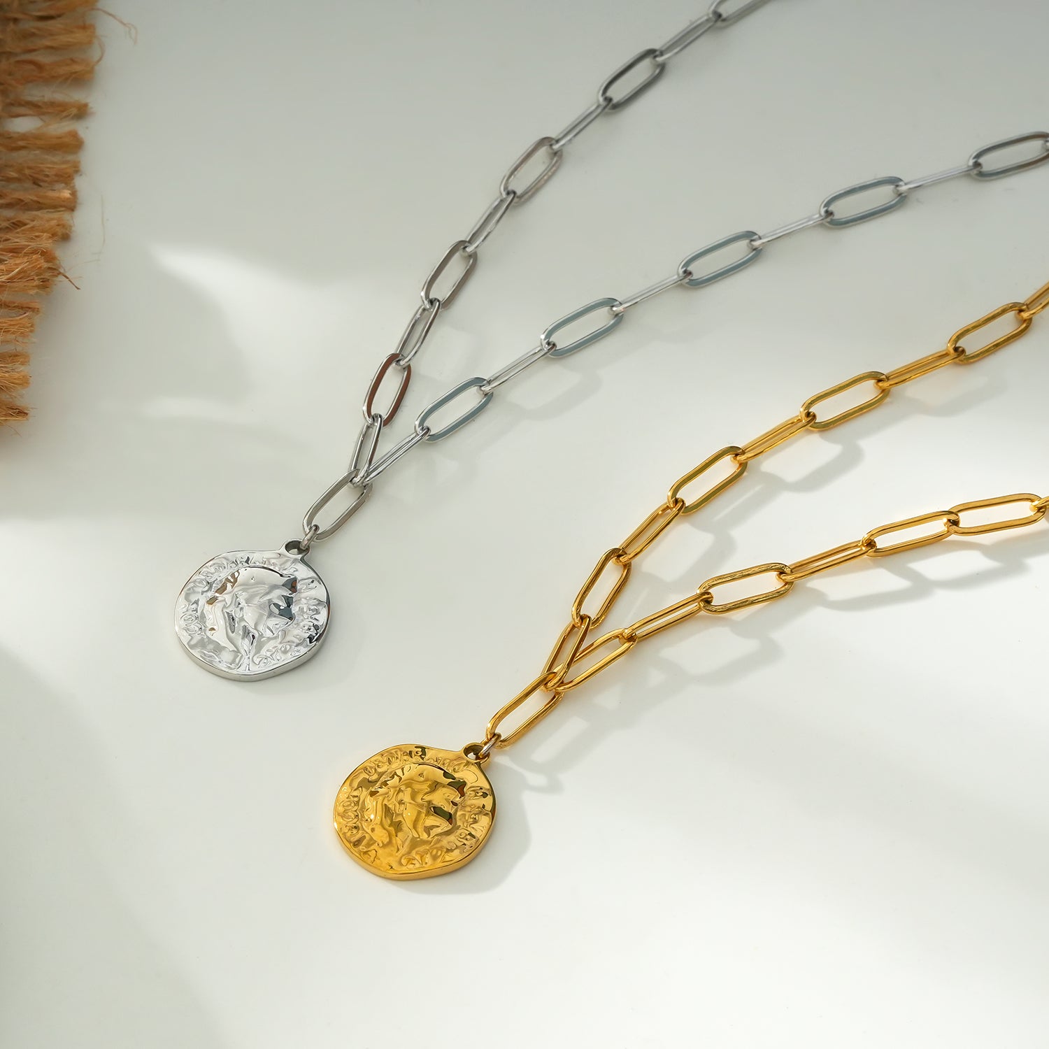 BILBAO Silver: Roman Coin Pendant Chain - Main Image