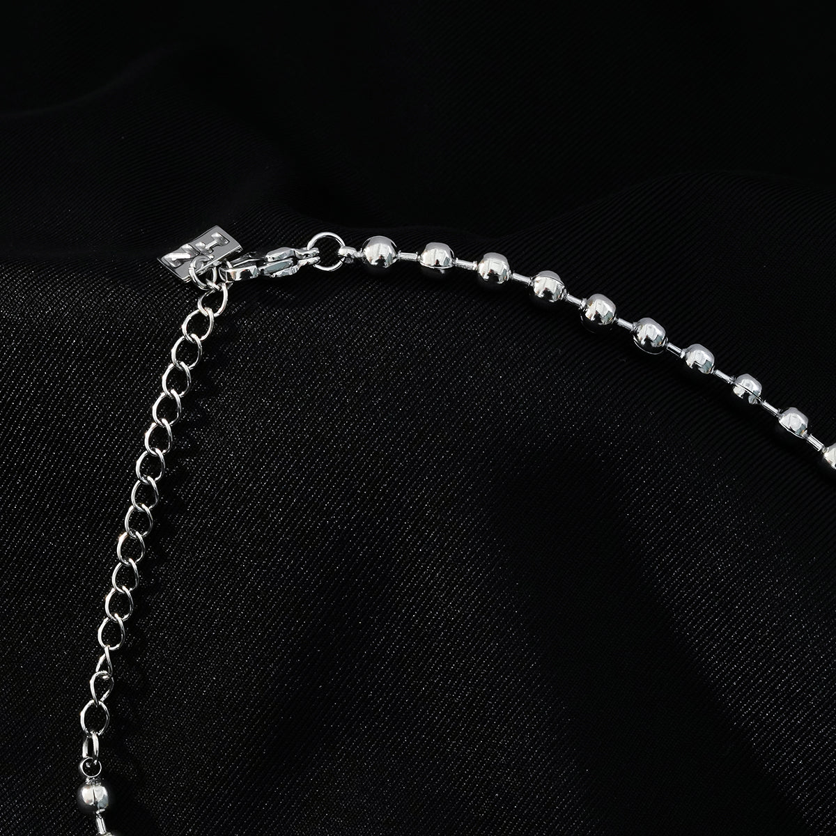 BROXLOV Silver (White Gold): Ball-Chain Daily Wear Chain Necklace