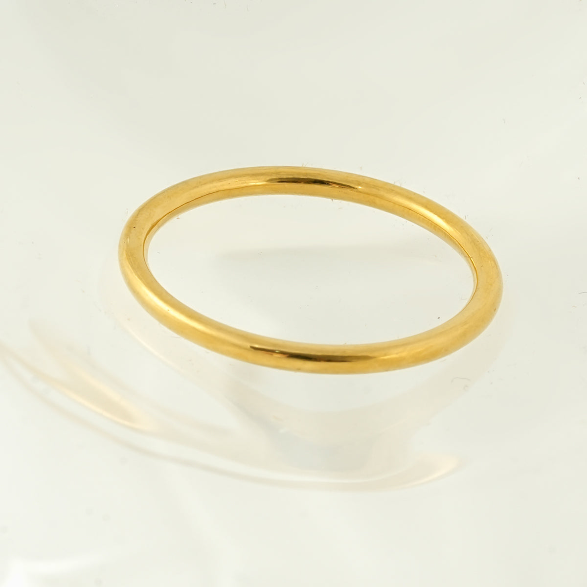 RADIANTELLE Gold Ring – Timeless Minimalist Band | Wear Solo or Stack. $25