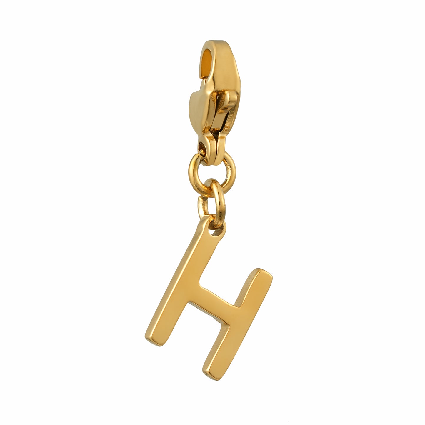 SOLID LETTER MINI CHARMS A–Z in GOLD: Dainty Initial Alphabet Pendant for Necklaces & Bracelets — $12.50