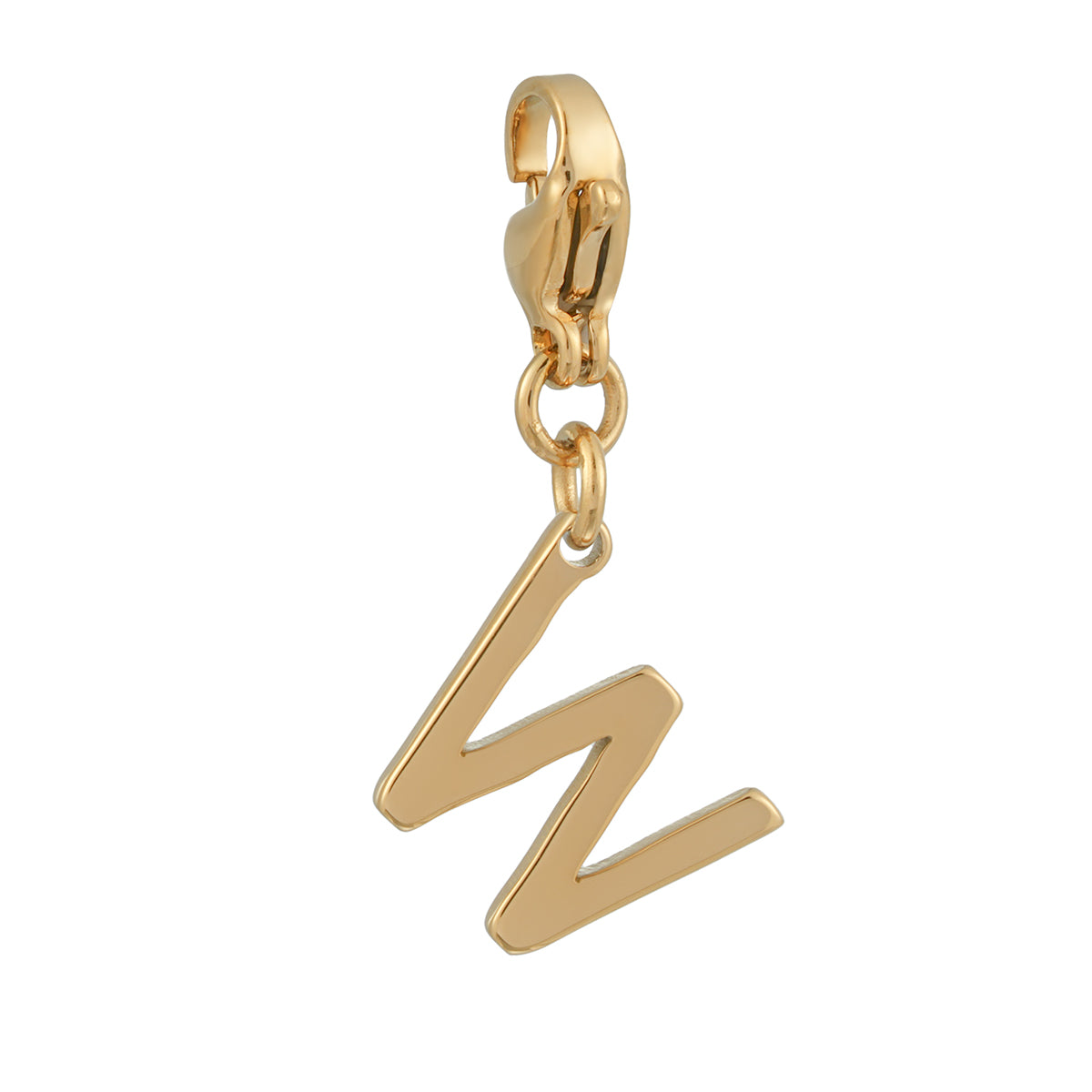 SOLID LETTER MINI CHARMS A–Z in GOLD: Dainty Initial Alphabet Pendant for Necklaces & Bracelets — $12.50
