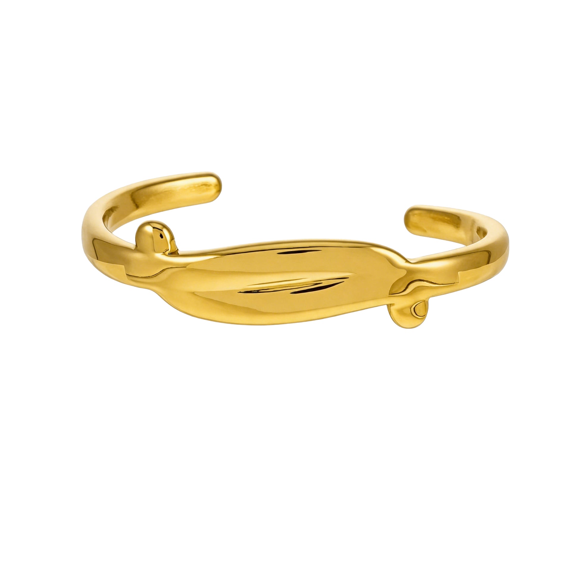 TANGHEUL Gold: Sculptural Cuff Bracelet