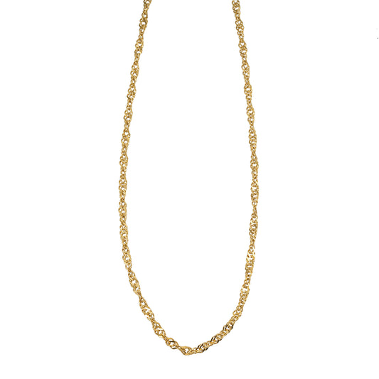 SANORA Gold: Twisted Link Chain Necklace