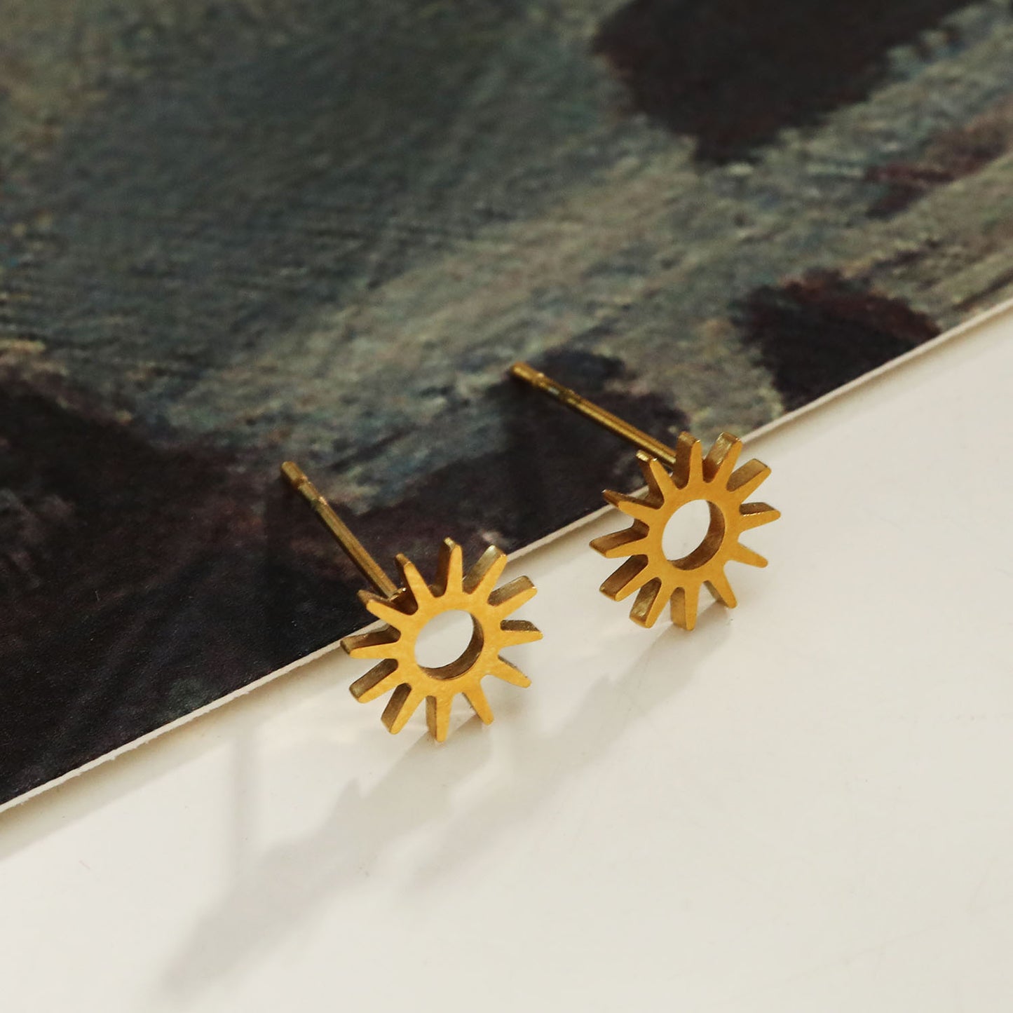 EDLA: 'Starry Night' Stud Earrings Gold