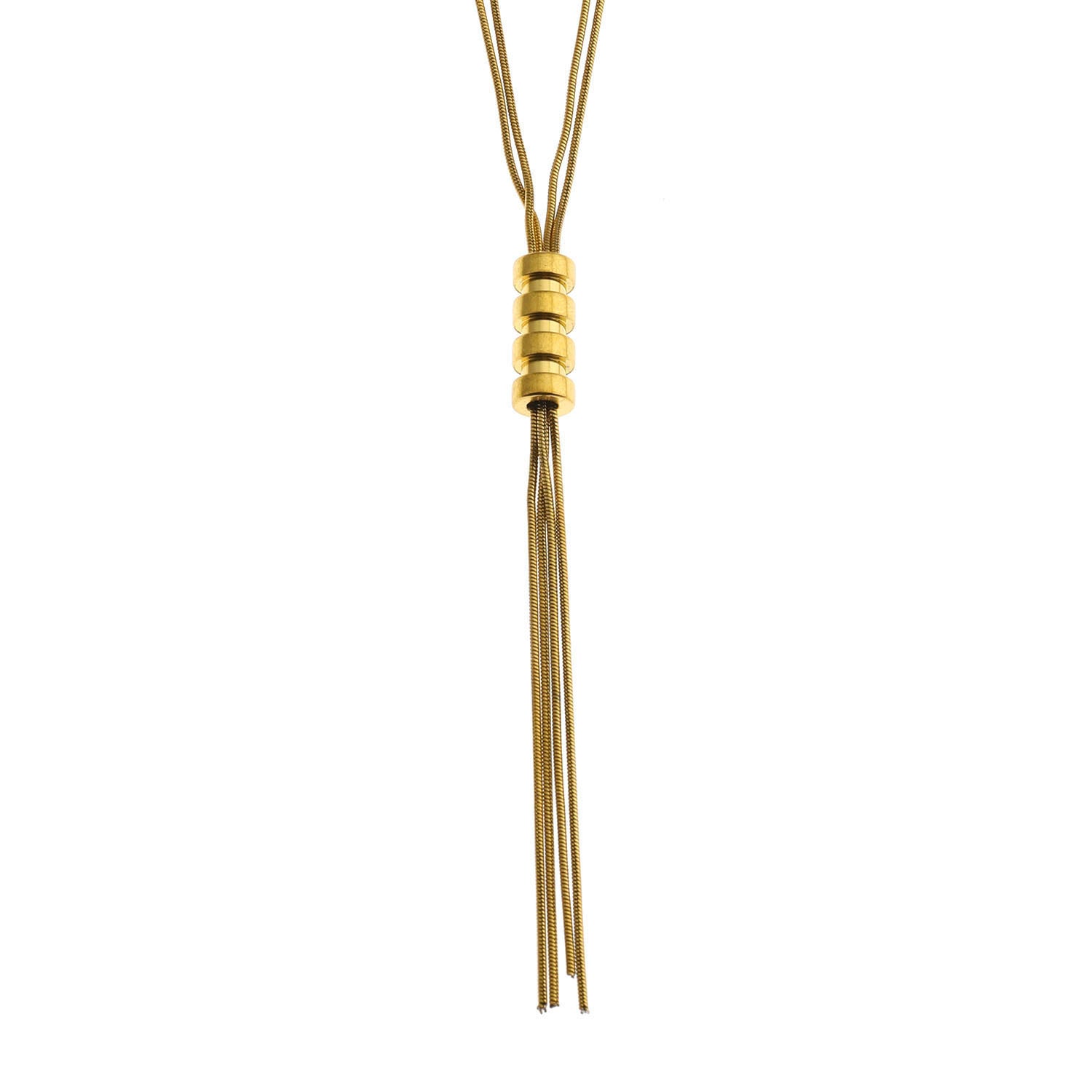 Style TELMA 202201: Lariat Style Multi Stranded Necklace.