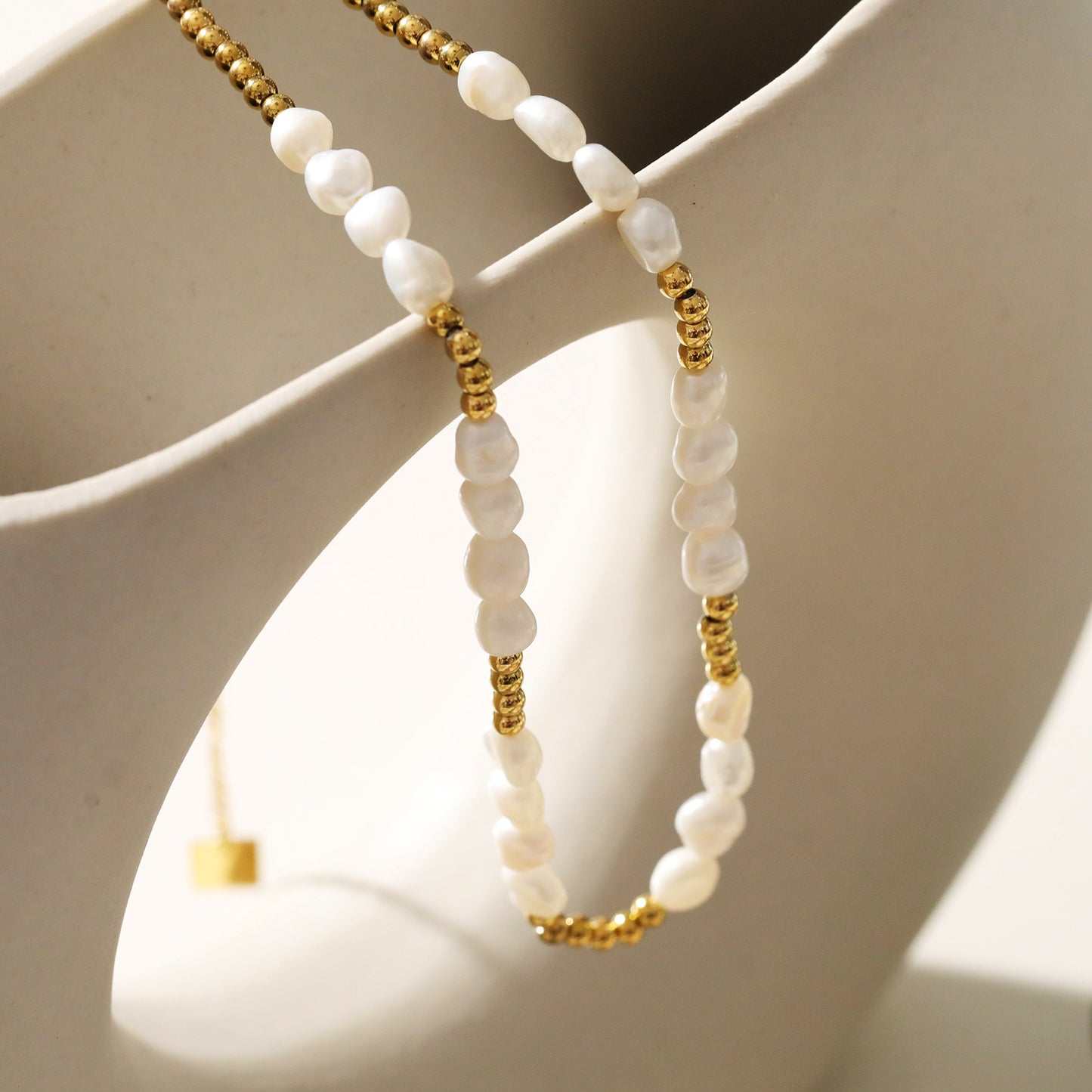 HELGA: Strands of Beauty - Mixed Ball-Beads and Pearls Necklace