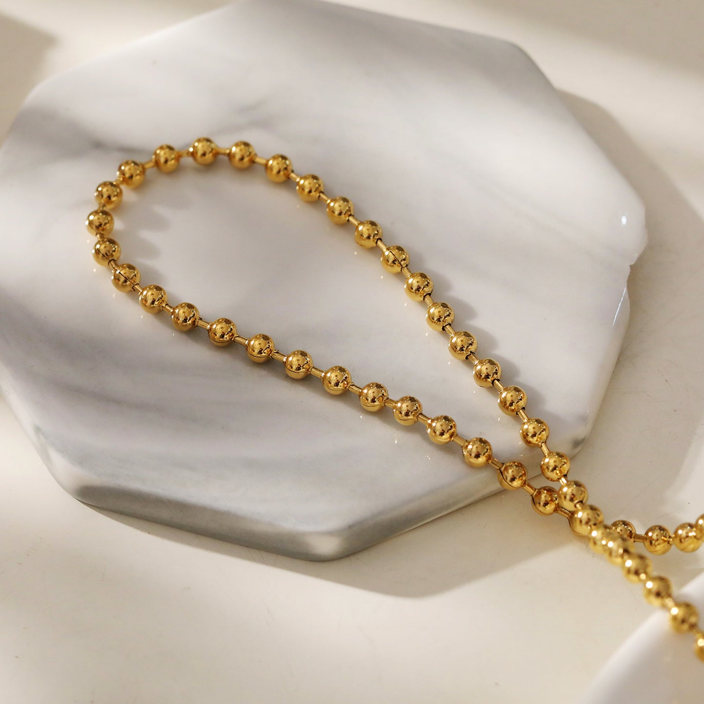 BROXLOV: Ball-Chain Daily Wear Essential Necklace