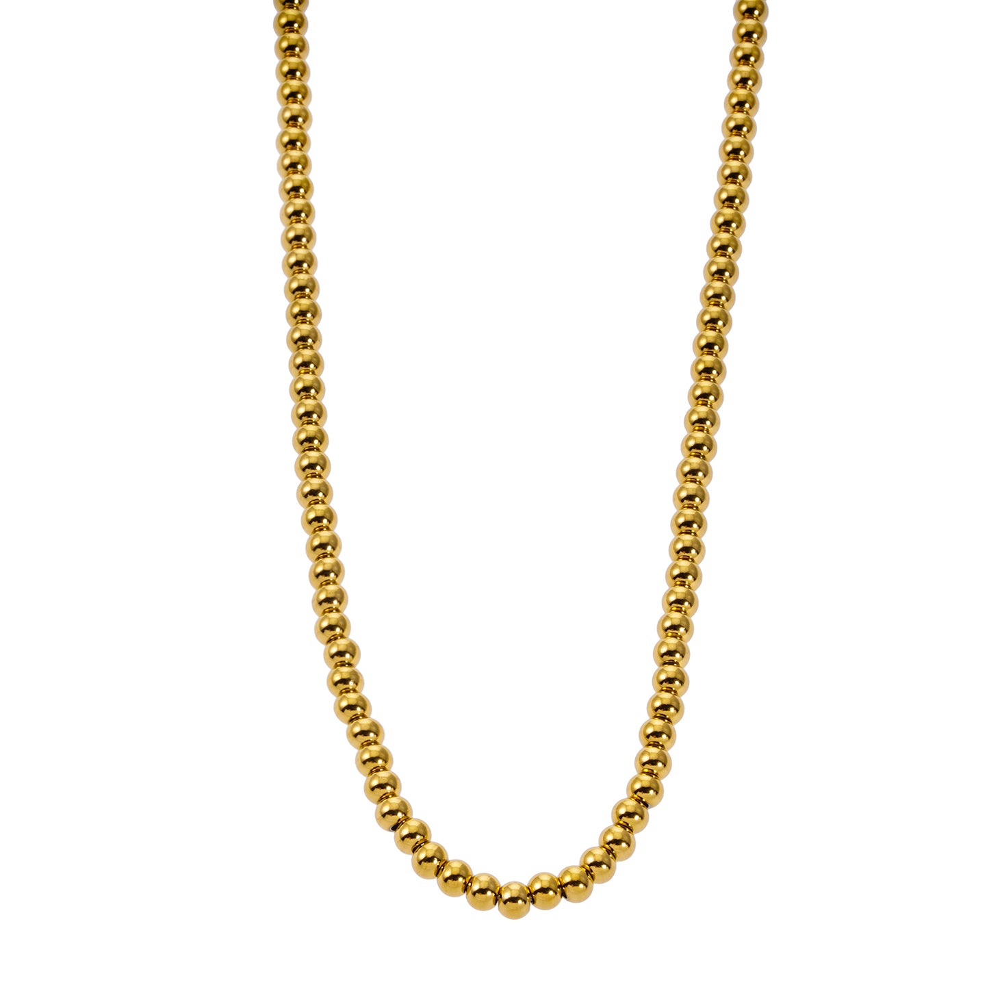 Style RIKKO 4322: Ball-Beads Contemporary Chain Necklace.