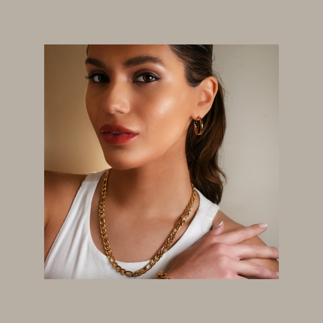 HACKNEY NINE Jewellery-18K Luxe under $50-Water-Proof-Non-Tarnish