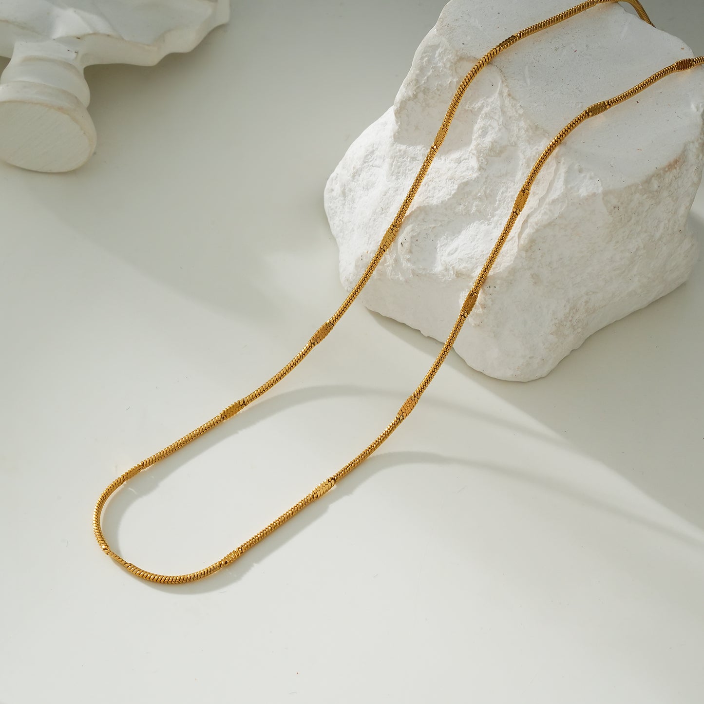 SVETA: Dainty Minimalist Gold Necklace