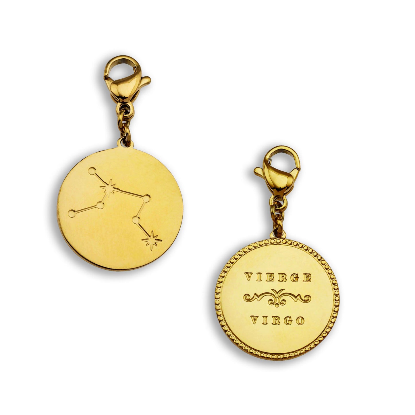 ZODIAC CONSTELLATION Double Sided Charm