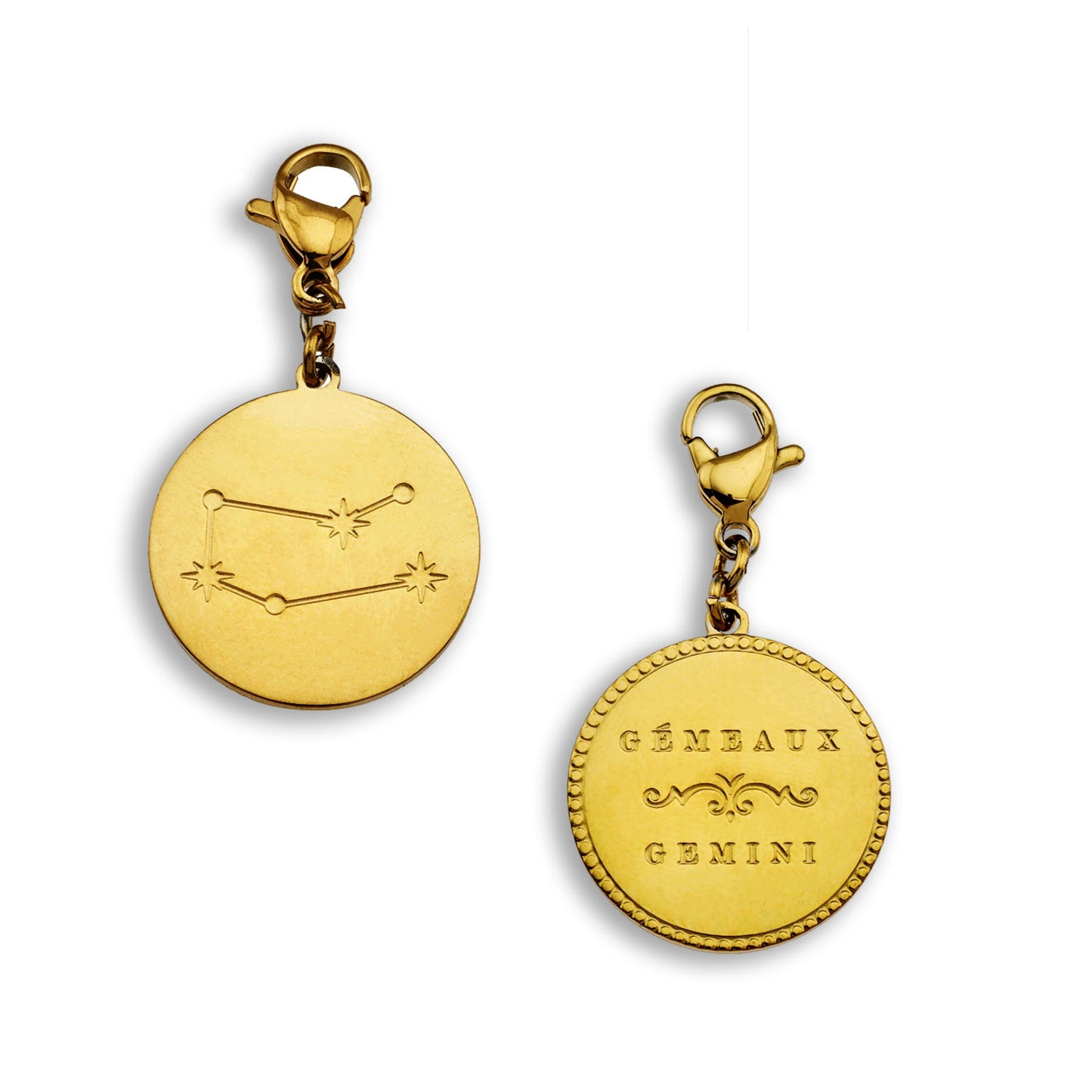 ZODIAC CONSTELLATION Double Sided Charm