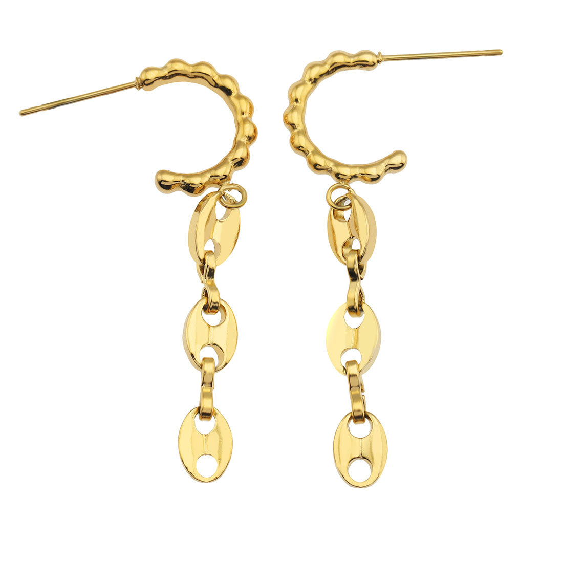 hackney_nine | hackneynine | DAKOTA21267_earrings | safety_pin_earrings | affordable_jewelry | dainty_jewelry | stainless_steel_jewelry | 18K_gold_jewelry | gold_dipped_jewelry | gold-jewelry | hoops } chain_link_jewelry