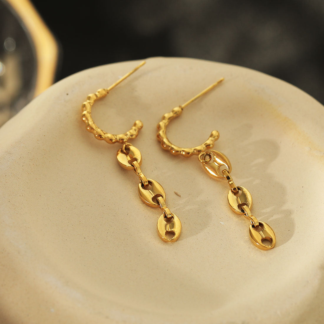hackney_nine | hackneynine | DAKOTA21267_earrings | safety_pin_earrings | affordable_jewelry | dainty_jewelry | stainless_steel_jewelry | 18K_gold_jewelry | gold_dipped_jewelry | gold-jewelry | hoops } chain_link_jewelry