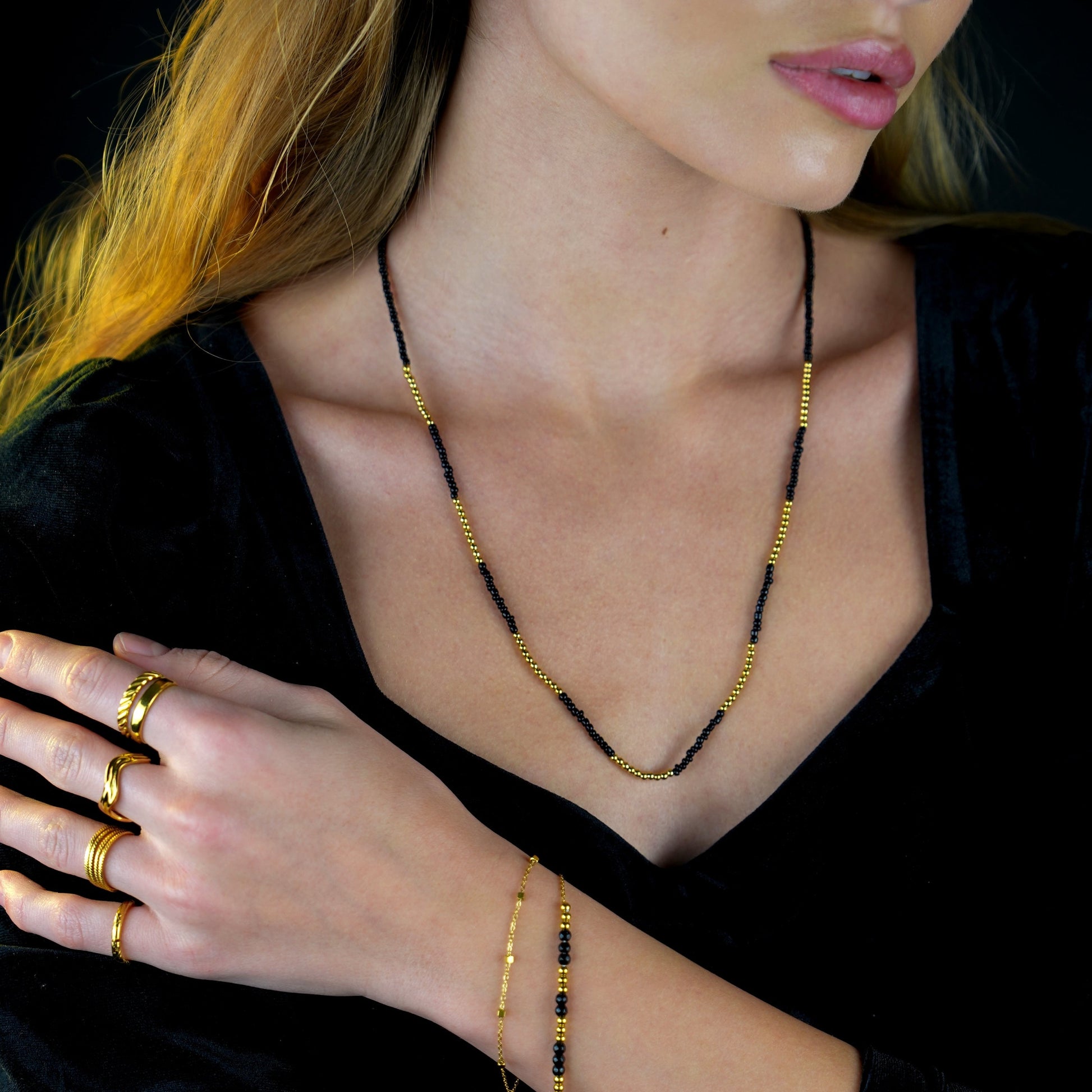 black-gold-bracelet | hackney-nine | hackneynine | necklace | hoops | bracelets | earrings | charms | studs_earrings | jewellery | jewellery-store | shop-jewelry | gold-jewellery | silver-jewellery | dressy_jewellery | classy_ jewellery | on_trend_jewellery | fashion_ jewellery | cool_jewellery | affordable_jewellery | designer_jewellery | vintage_jeweler | gifts-for-her | gifts-for-mum | gifts-for-girls | gifts-for-females