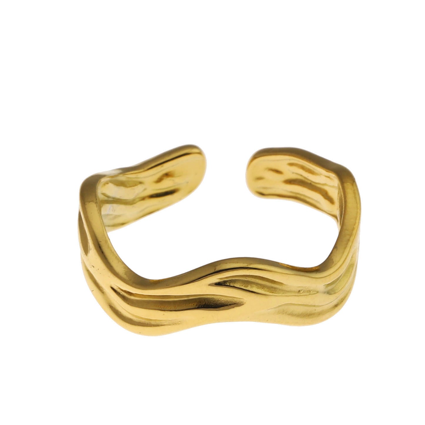 KALIA Wavy Shaped Textured Ring