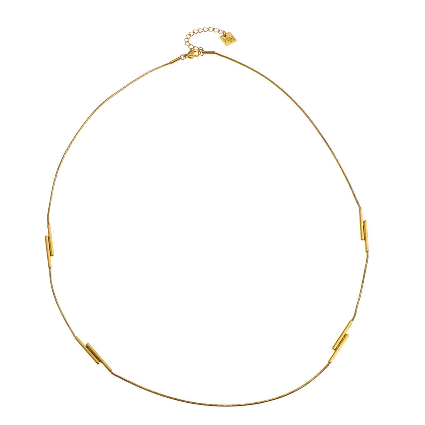 PEDRINA Duo Stick Detail Gold Chain Necklace