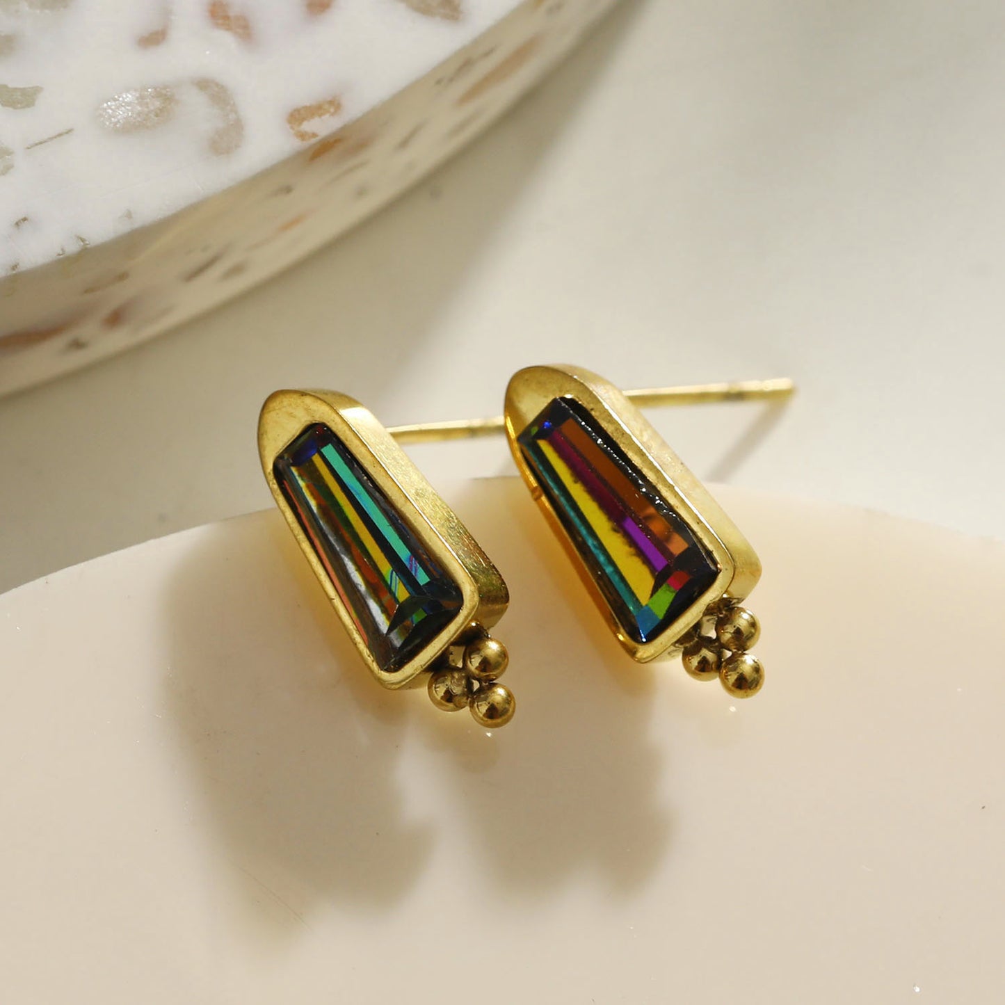 Style: KERSTIN 122215 Vintage Inspired Crystal Stud Earrings